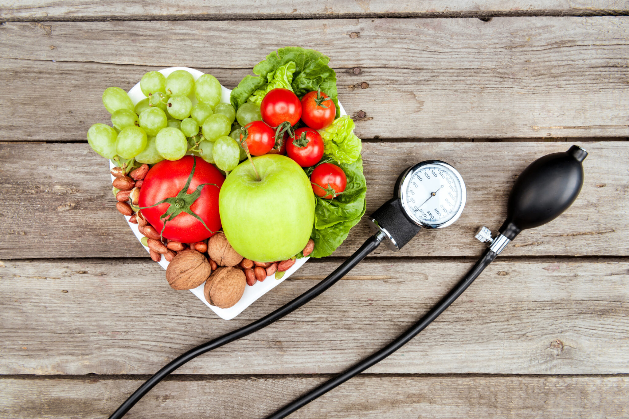 Having a healthy eating plan also helps control blood pressure