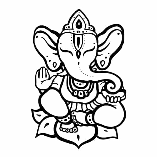 The elephant god Ganesh is a yoga icon