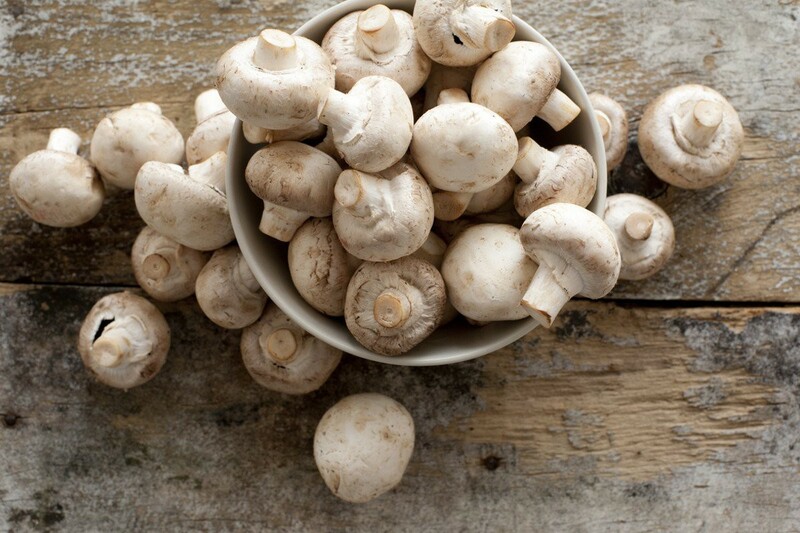 Mushrooms are good for the skin and provide vitamin B1