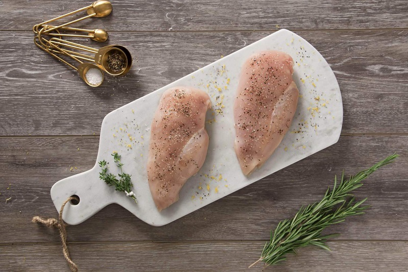 Chicken breast is high in protein and low in fat