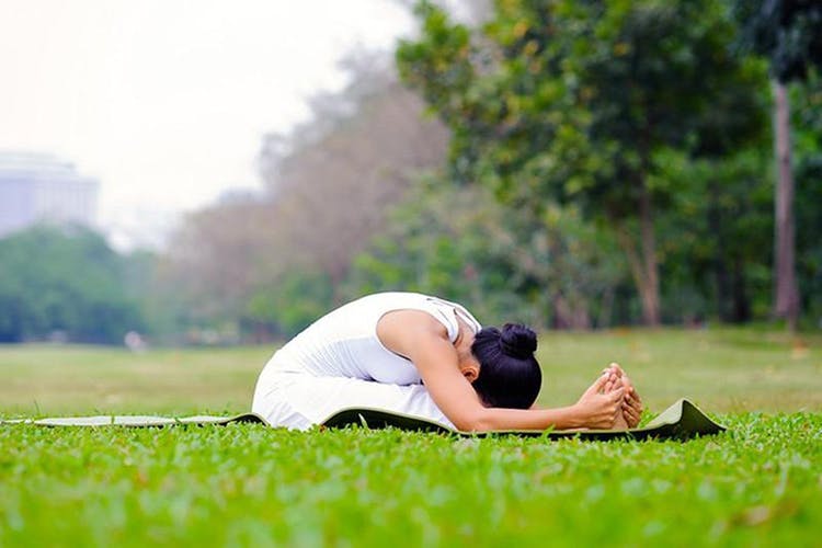 Sitting forward bend posture - yoga to increase height
