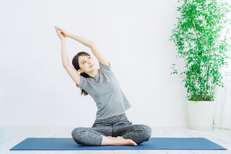 Yoga treats acne by balancing emotions and regulating moods